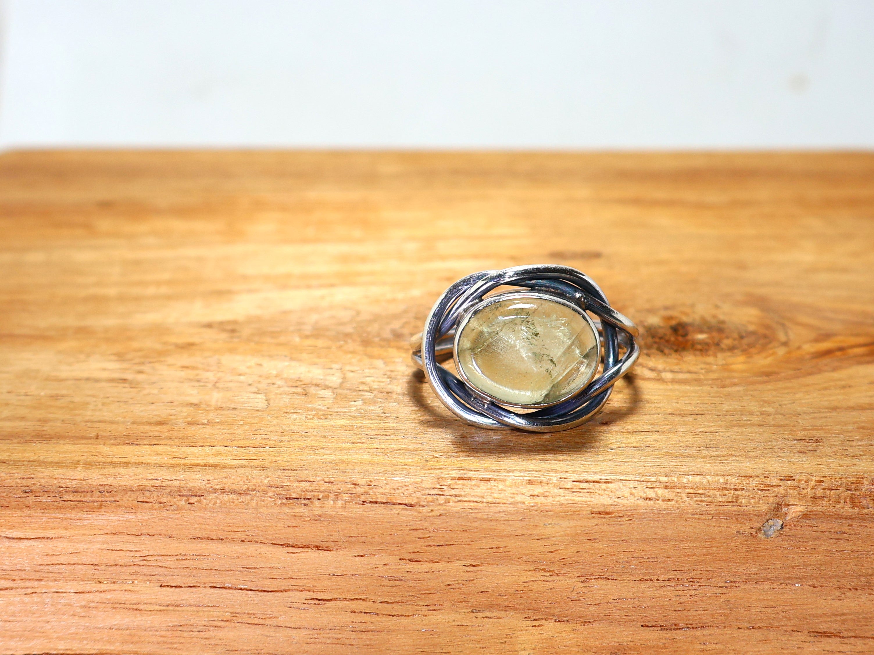 Natürlicher gelber Zitronenquarzring 925 Sterlingsilberring Februar Geburtssteinring Handgefertigter Ring Ovaler Edelsteinring Geschenk zum Geburtstag