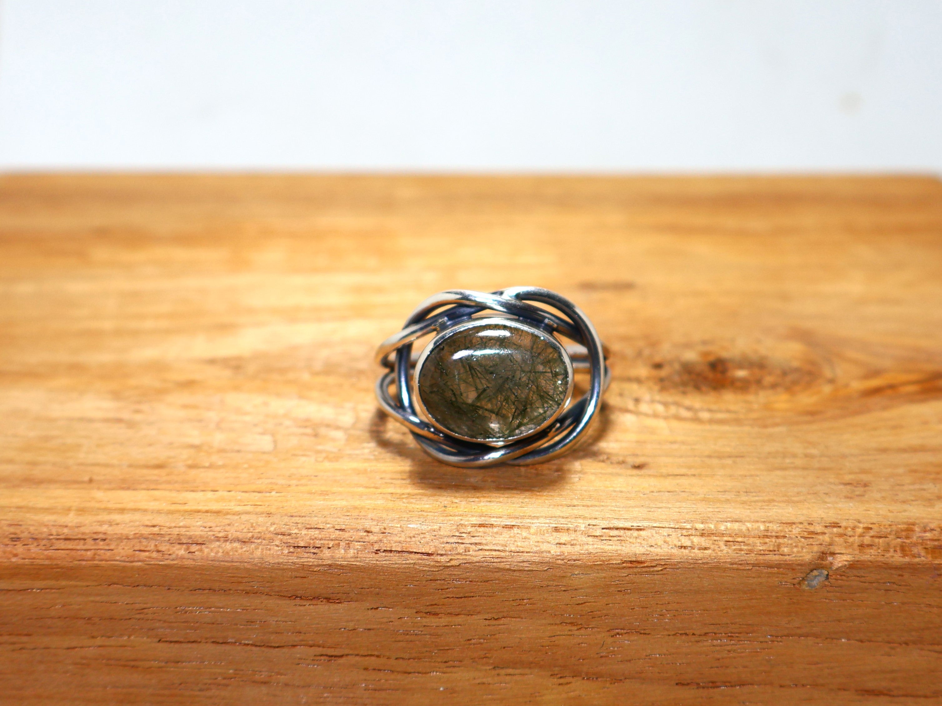 Schwarzer Rutilquarz Ring 925 Sterling Silber Ring Ovaler Edelstein Ring Handgefertigter Ring Statement Ring Geschenk Für Sie Alltagsring
