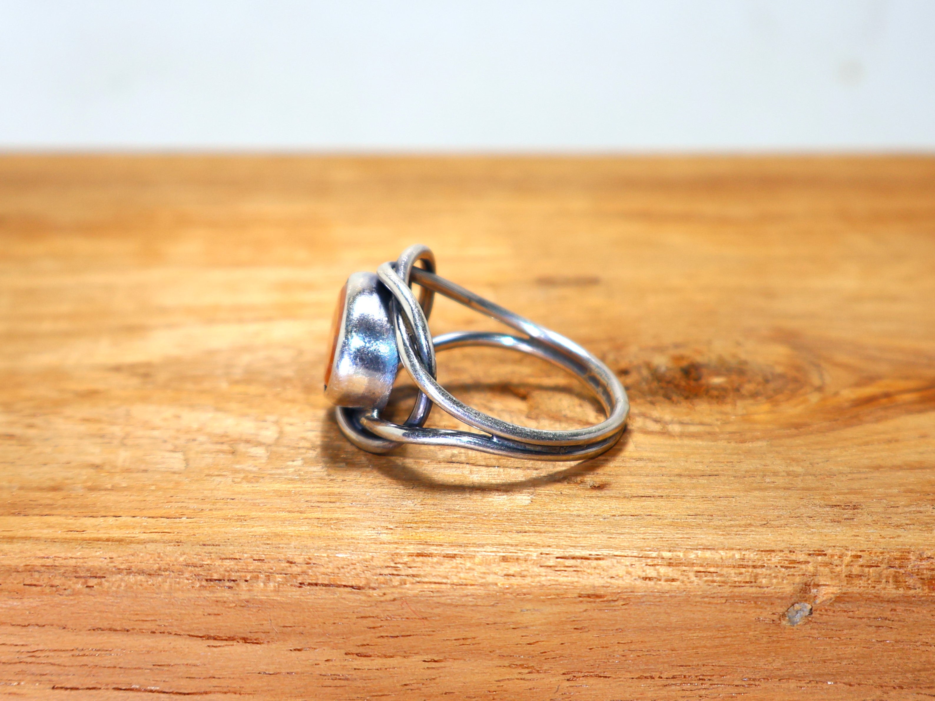 Natürlicher Karneol Ring Ovaler Statement Ring 925 Sterling Silber Versprechensring Handgemachter Silberring