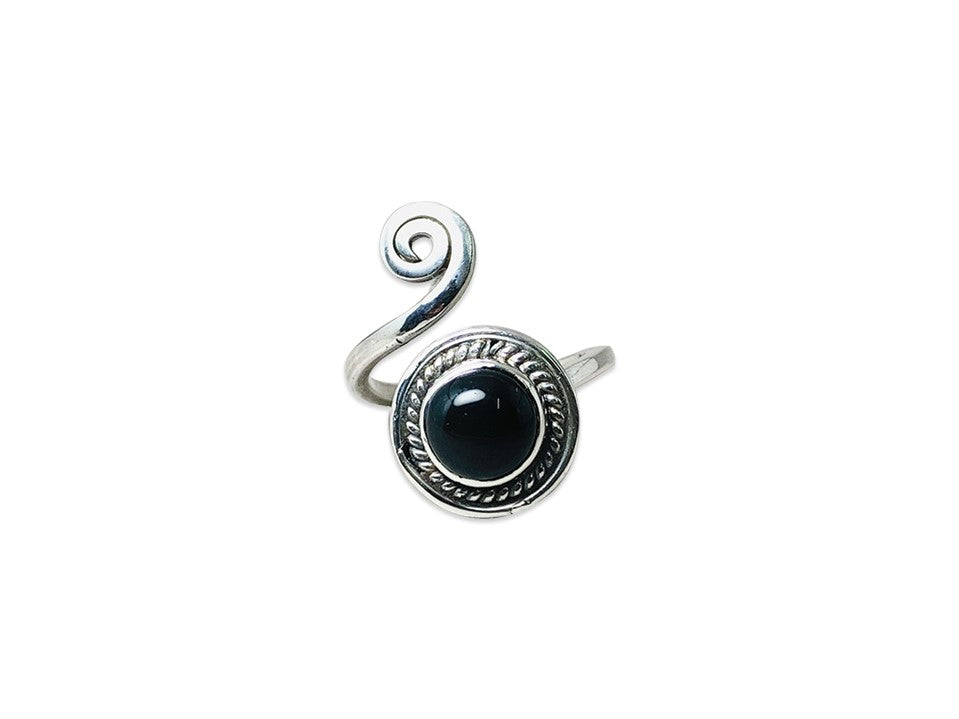 Handgemachter Schwarzer Onyx Ring Statement Ring Edelsteinring Verstellbarer Ring Boho Zierlicher Ring Damenring Geschenk Für Sie