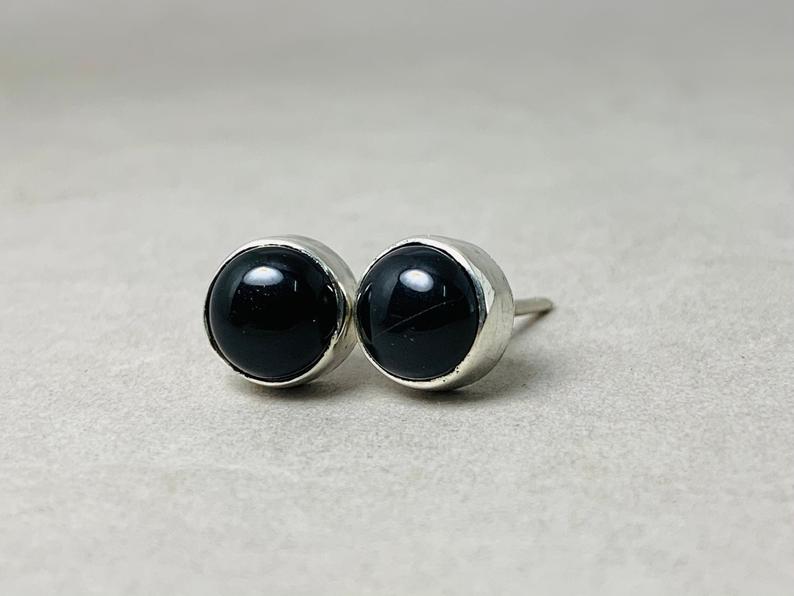 Onyx Ohrstecker 925 Silber Ohrring Sterling Silber 925 Onyx Schmuck Ohrstecker Alltag Ohrring Für Frauen