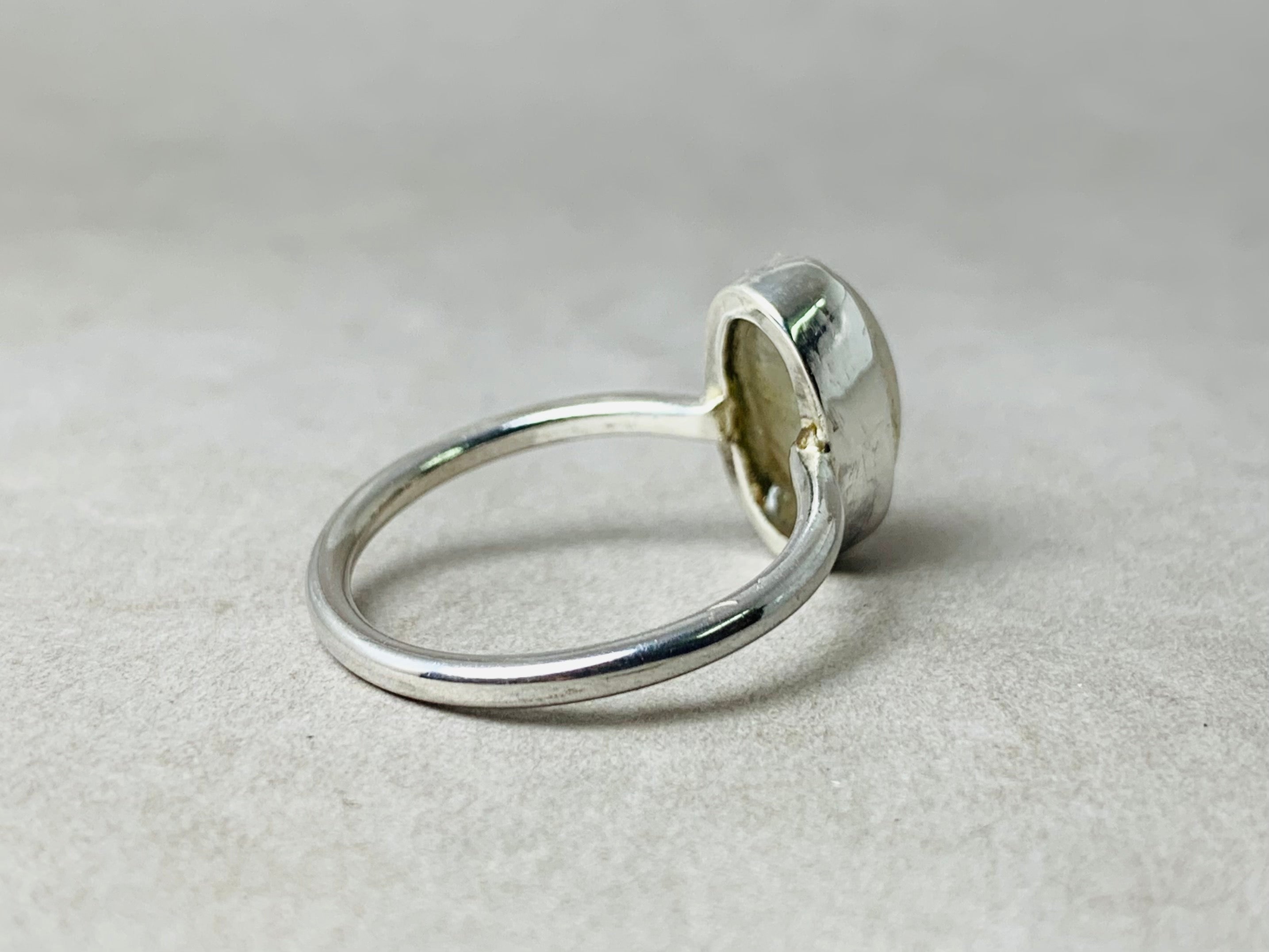 Opal Mondstein Ring 925er Silber Ring Damen Handgemachter Versprechensring Stapelring Boho Ring