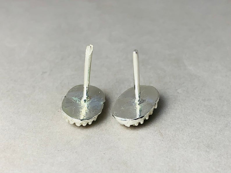 Dotted Studs Earrings 925 Silver Earrings Handmade Earrings Silver Woman Earrings Statement Earrings Jewelry for Her Everyday Earrings