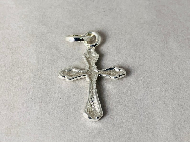 Cross Pendant Sterling Silver Pendant Christian Jewelry 925 Silver Pendant Handcrafted Pendant Woman Pendant Gift for her Unique