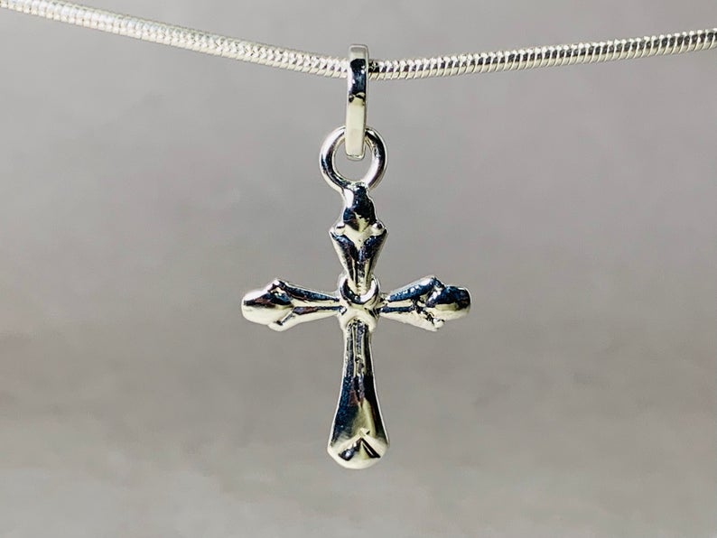 Cross Pendant Sterling Silver Pendant Christian Jewelry 925 Silver Pendant Handcrafted Pendant Woman Pendant Gift for her Unique