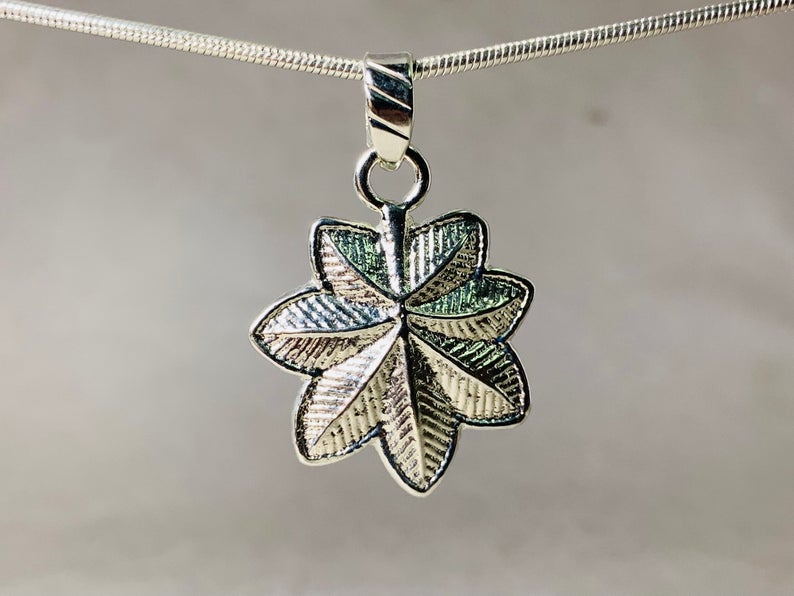 Blatt-Anhänger 925 Silber Anhänger Sterling Silber Silberblatt Anhänger Blatt-Charms Natur-Anhänger Statement-Anhänger Boho Anhänger Geschenkidee
