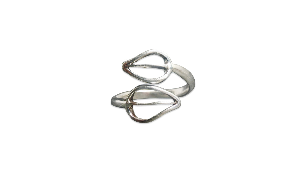 Blätterring 925 Sterling Silber Ring Ringe für Frauen Mädchen Versprechensring