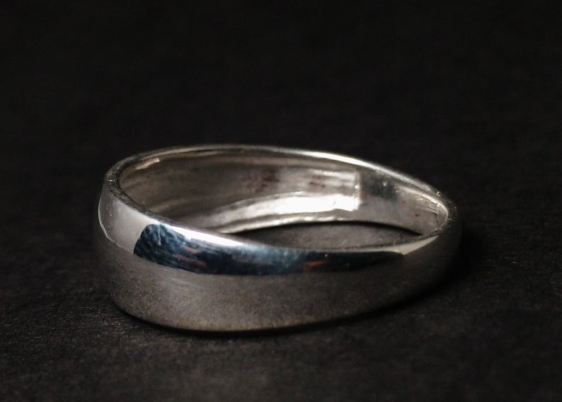 Siegelring 925 Sterling Silber Statement Ring Silber Siegelring Alltagsring Unisex Ring Handgefertigter Ring Schmaler Ring
