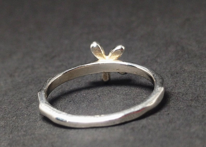 Stern Ring 925 Sterling Silber Ring Handgemachter Stapelring Boho Ring Damenring Geschenk für Sie