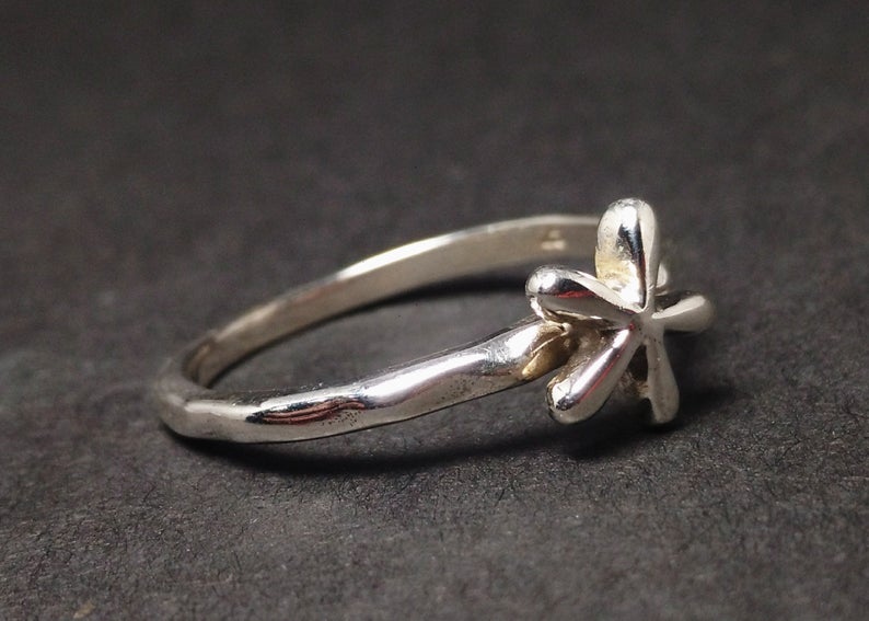 Stern Ring 925 Sterling Silber Ring Handgemachter Stapelring Boho Ring Damenring Geschenk für Sie