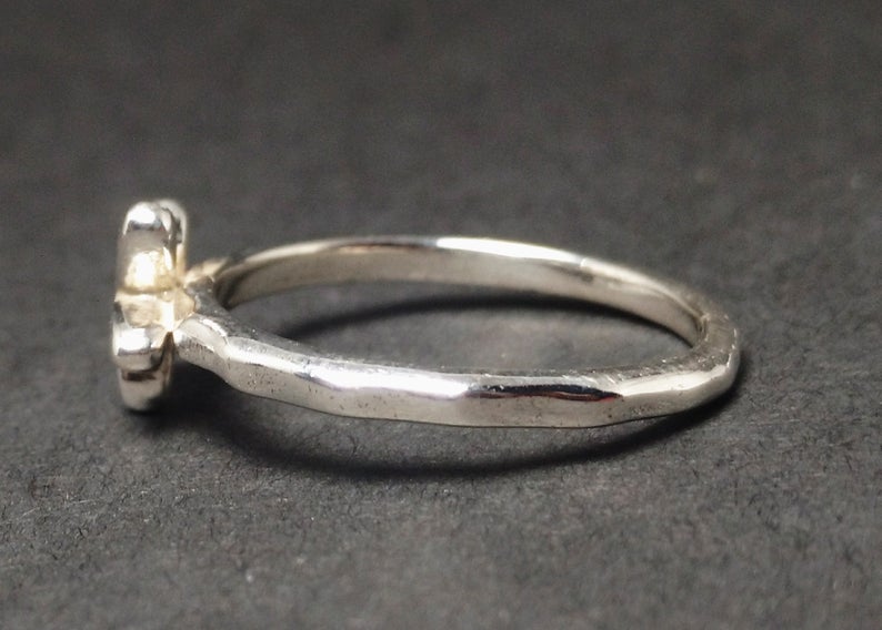 Stern Ring 925 Sterling Silber Ring Handgemachter Stapelring Boho Ring Damenring Geschenk für Sie