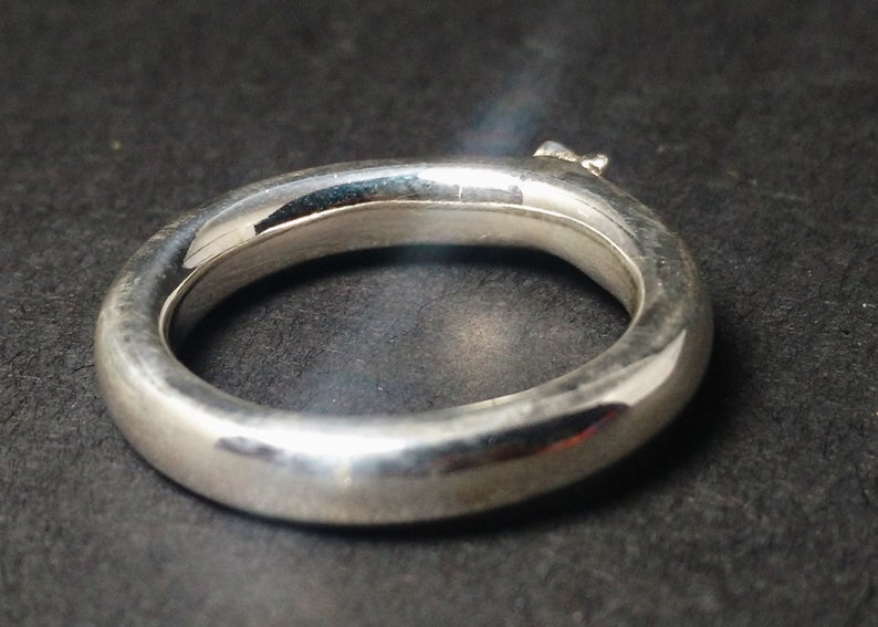 Zierlicher Sternring 925er Sterlingsilber Statement Ring Versprechensring Sternbandring Zarter Ring