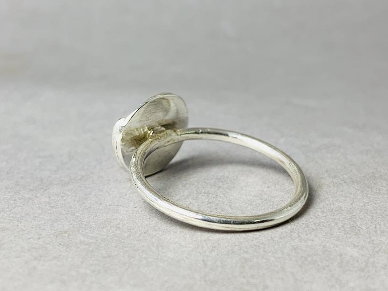 Silber Spiral Ring 925 Sterling Silber Handgemachter Stapelring Wirbelring Böhmischer Zierlicher Ring Geschenk Für Sie