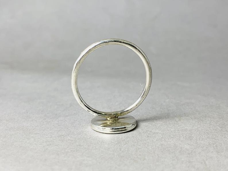 Silber Spiral Ring 925 Sterling Silber Handgemachter Stapelring Wirbelring Böhmischer Zierlicher Ring Geschenk Für Sie