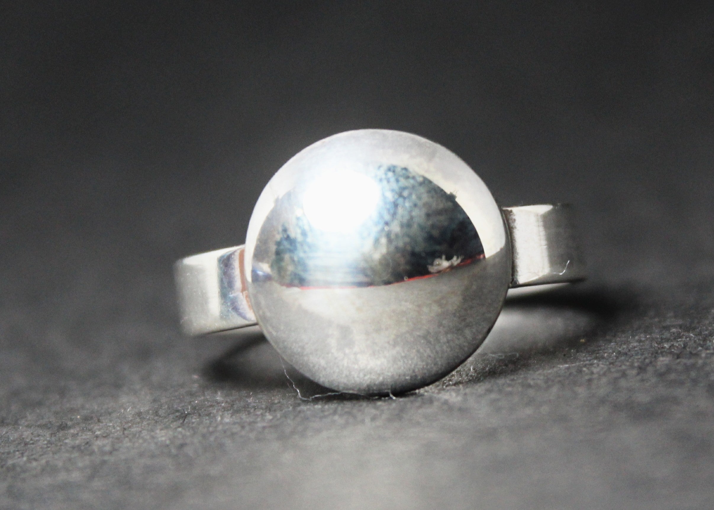 Zilveren Bal Ring 925 Sterling Zilver Dagelijkse Minimalistische Ring Fijne Ring Cadeau voor Haar