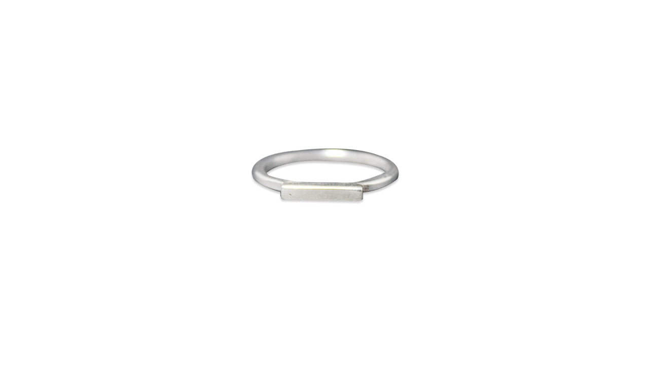 Silberner Barrenring Dicker Barrenring 925 Sterling Silber Handgefertigter Stapelring Minimalistischer Ring