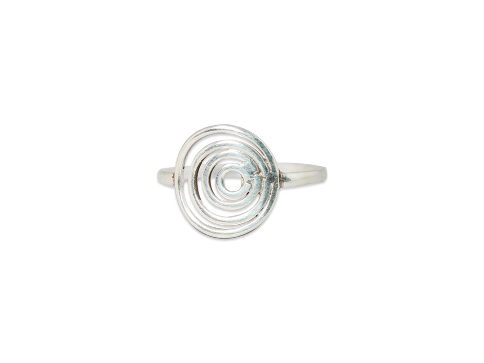 Spiralring 925er Sterlingsilber Handgefertigter Ring Geschenkring Alltagsring Einzigartiger Ring Damenring