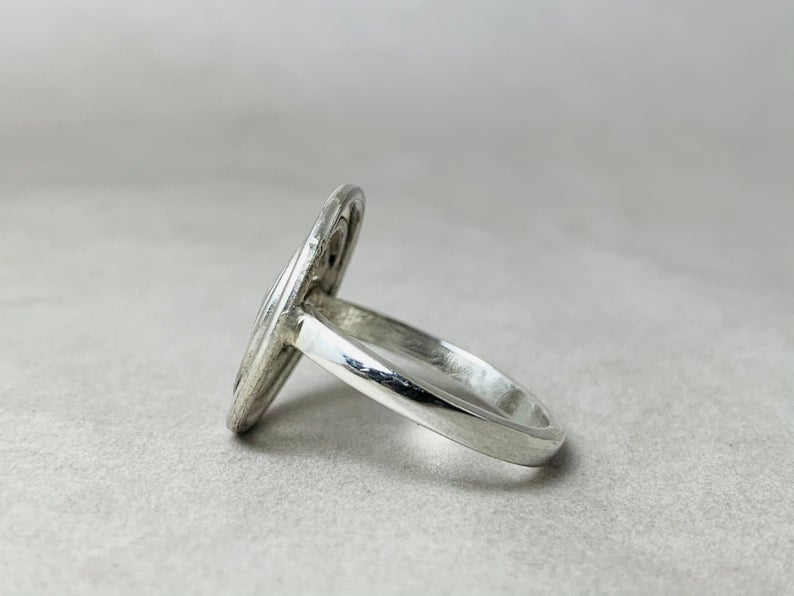 Spiralring 925er Sterlingsilber Handgefertigter Ring Geschenkring Alltagsring Einzigartiger Ring Damenring