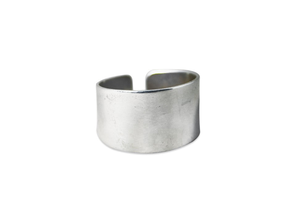 Bandring Sterling Silber Ring für Damen Silberner Bandring Handgemachter Ring