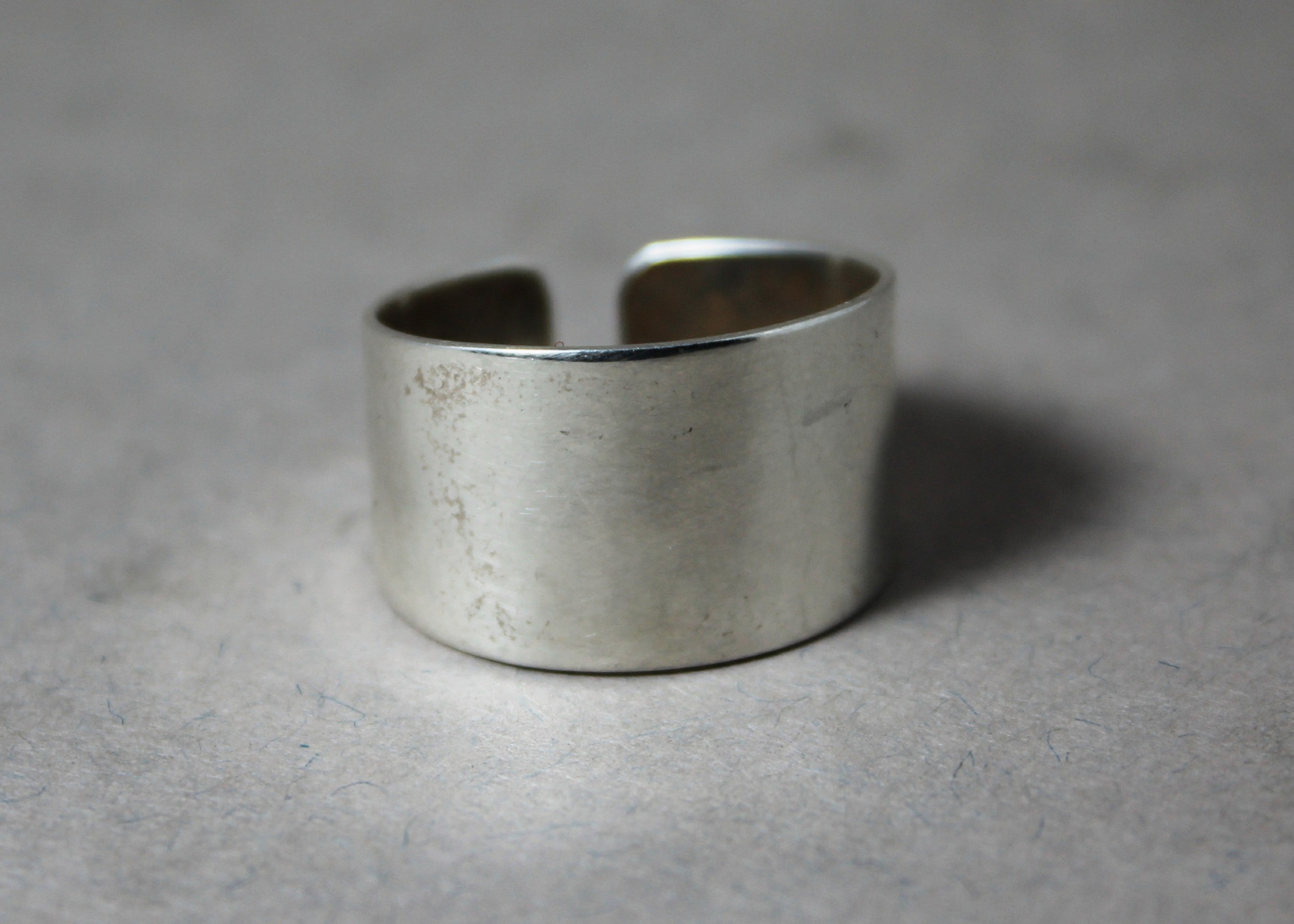 Bandring Sterling Silber Ring für Damen Silberner Bandring Handgemachter Ring