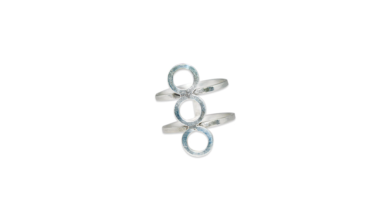 Kreisbandring 925 Sterling Silber Handgemachter Silberbandring Breiter Bandring Silberschmuck