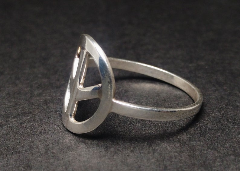 Kreis Ring 925 Sterling Silber Handgemachter Stapelring Geschenkring Runder Ring Baumring Geschenk Für Sie
