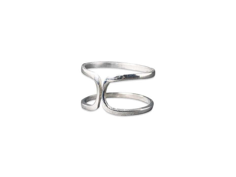 Offener Bandring 925 Silber Ring Boho Ring Silberring Statement Ring Sterling Silber Ring für Frauen Geschenkring