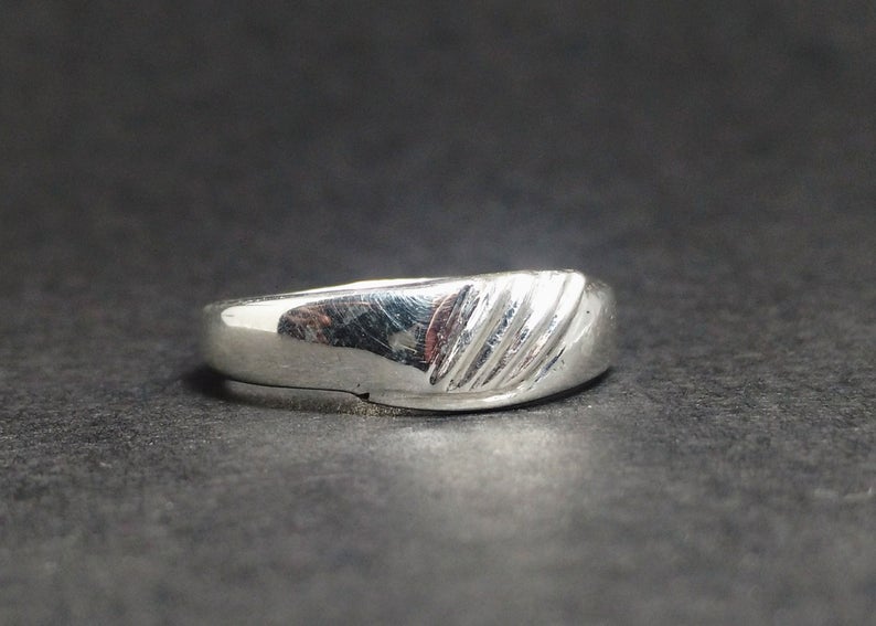 Bandring Sterlingsilber Handgemachter Ring 925er Silberring Midi Ring Inspirationsring Geschenkring