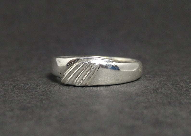 Bandring Sterlingsilber Handgemachter Ring 925er Silberring Midi Ring Inspirationsring Geschenkring