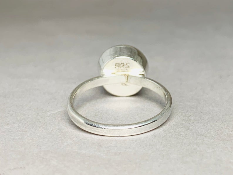 Kugelring Sterlingsilber Ring Statement Ring Silberschmuck Ringe für Frauen Feinsilberring 925 Silberring Silberkugelring