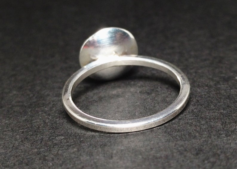 Herzring 925er Silberring Sterlingsilber Stapelring Kuppelring Herzschmuck Handgemachter Ring Geschenk für Sie