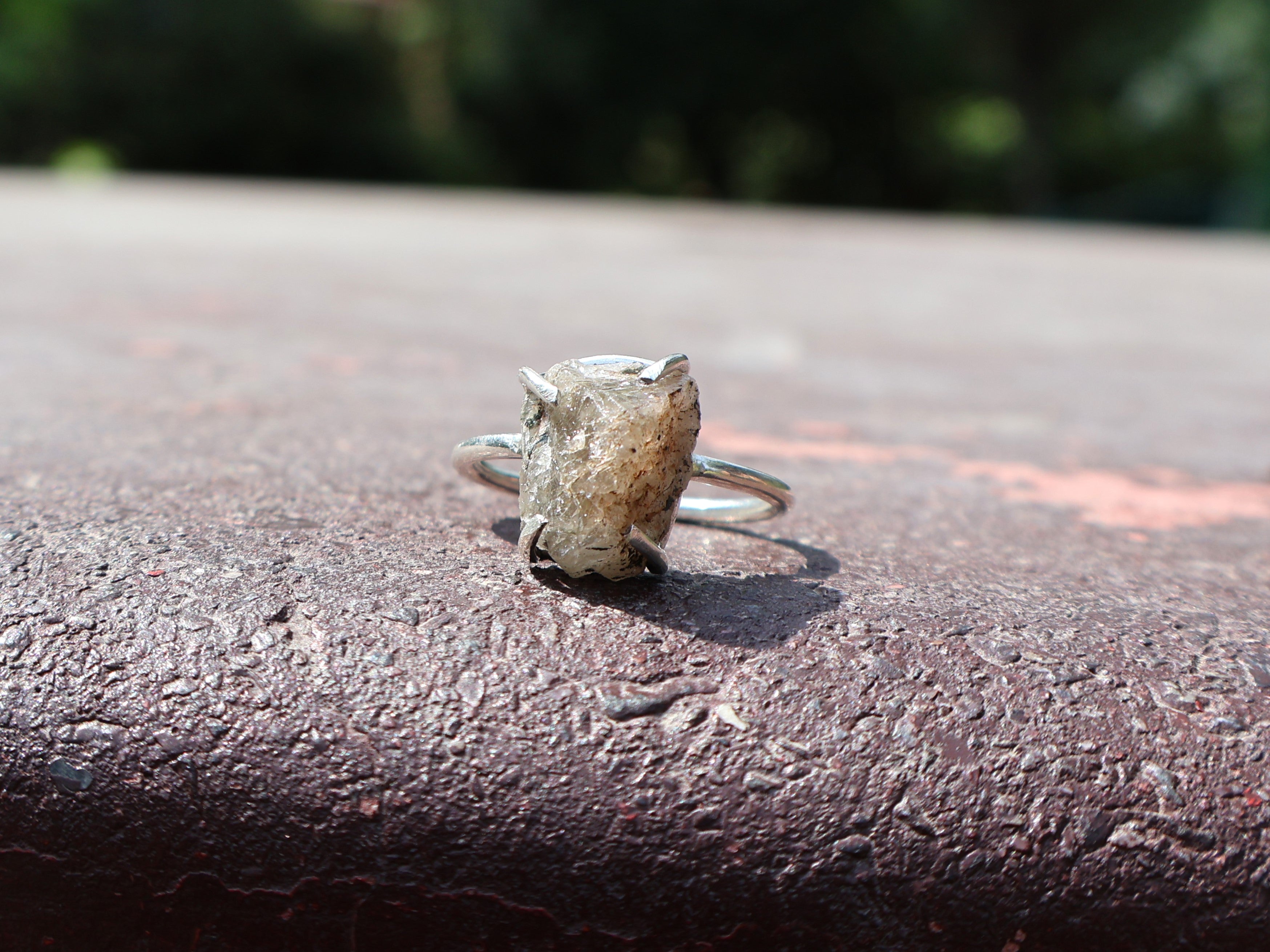 Raw Black Rutile Ring 925 Sterling Silver Ring Stacking Ring Birthstone Ring Friendship Ring Promise Ring