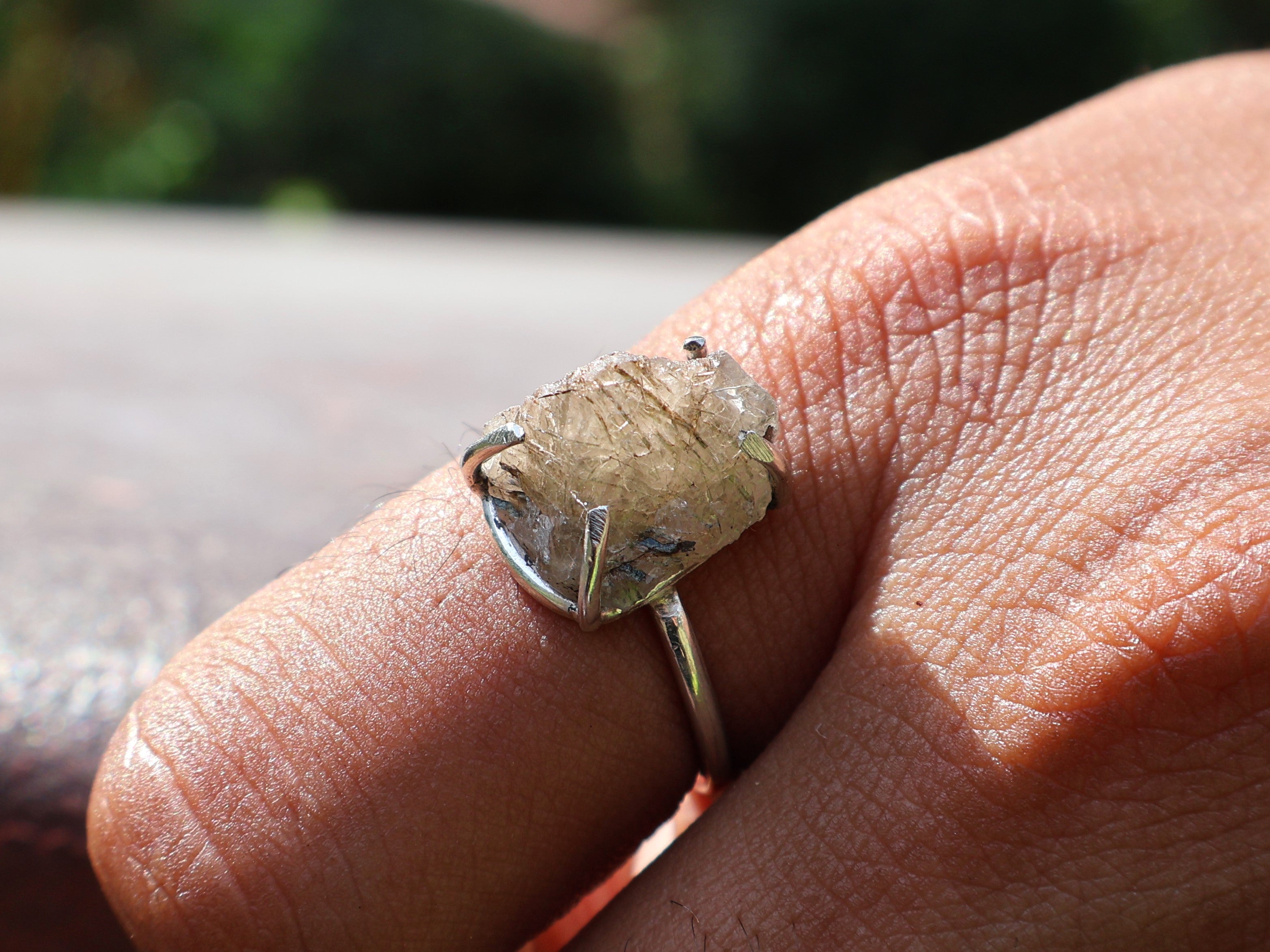 Roh Schwarz Rutil Ring 925 Sterling Silber Ring Stapelring Geburtsstein Ring Freundschaftsring Versprechensring