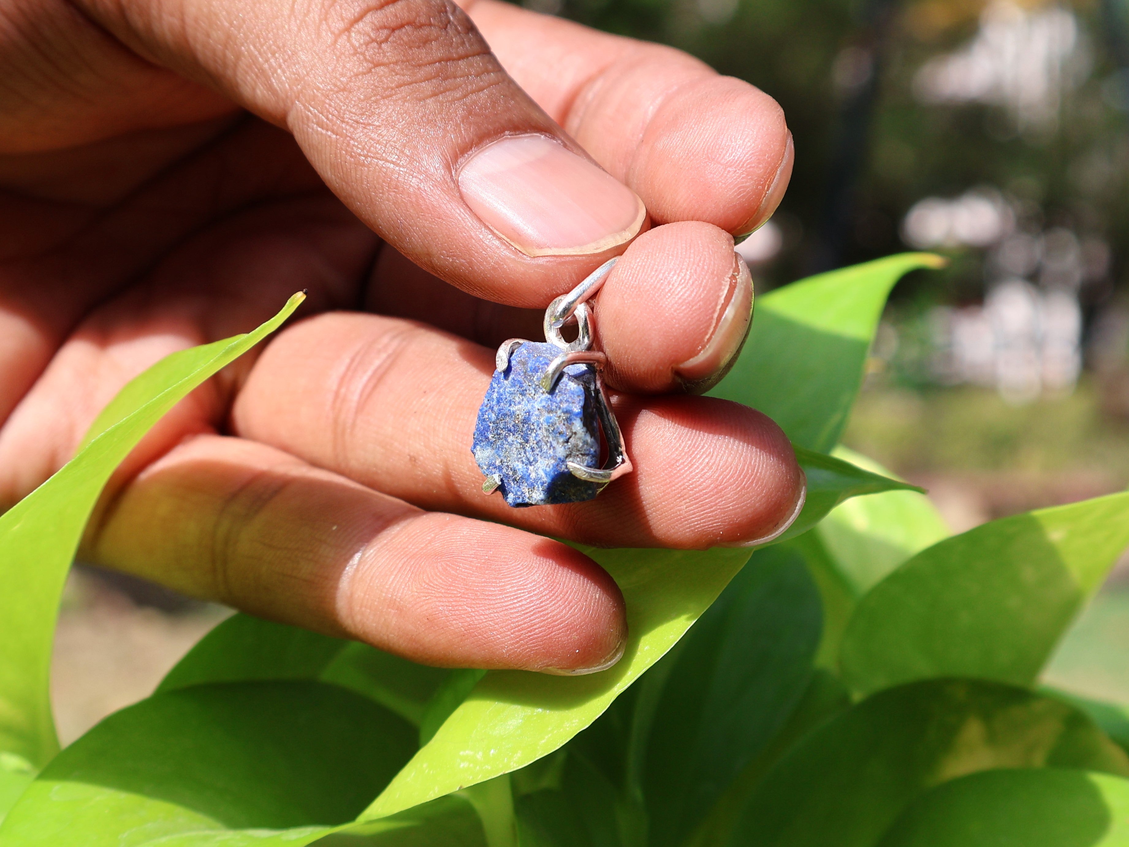 Echte Lapislazuli-Halskette 925 Sterling Silber Geburtstagsgeschenk Zierliche Halskette Handgemachter Schmuck Geschenk für Sie