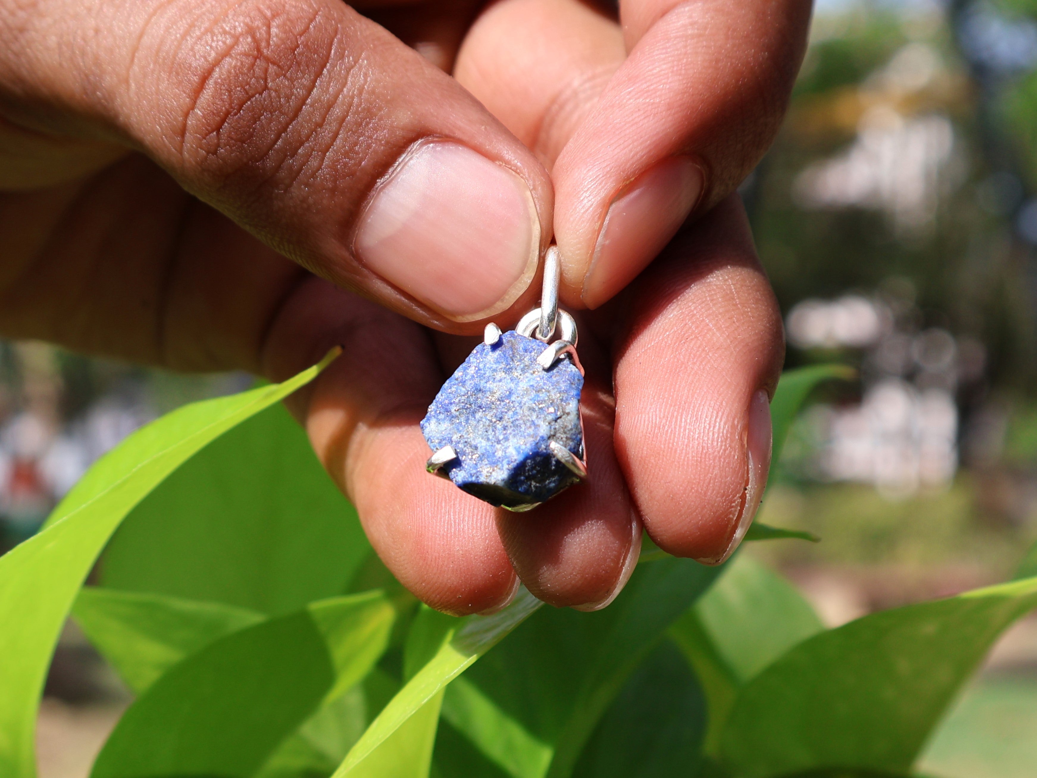 Echte Lapislazuli-Halskette 925 Sterling Silber Geburtstagsgeschenk Zierliche Halskette Handgemachter Schmuck Geschenk für Sie