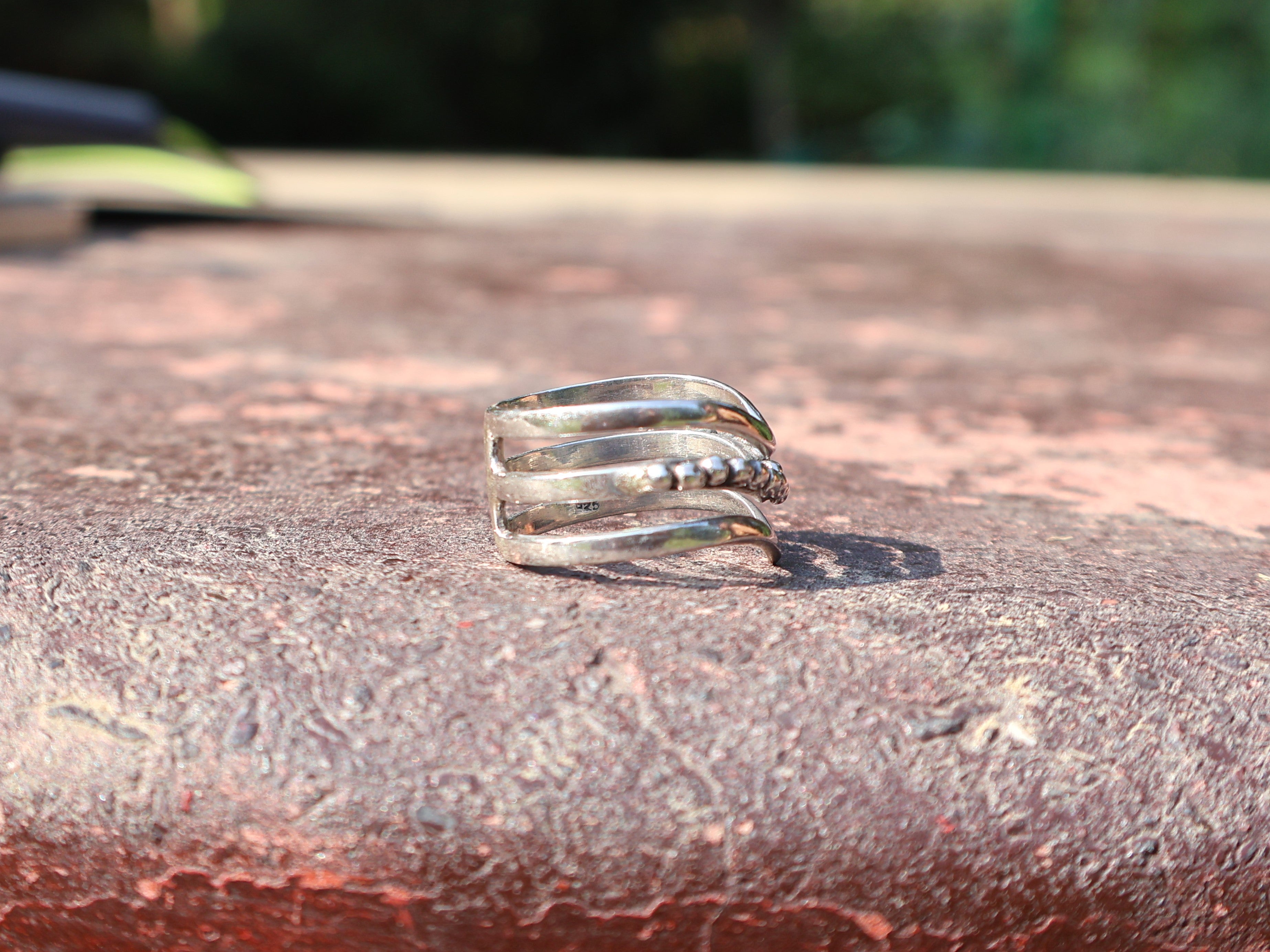 Dreifach-Bandring 925er Sterlingsilber Ring Handgemachter Bandring Einzigartiger Ring Geschenkring Für Sie