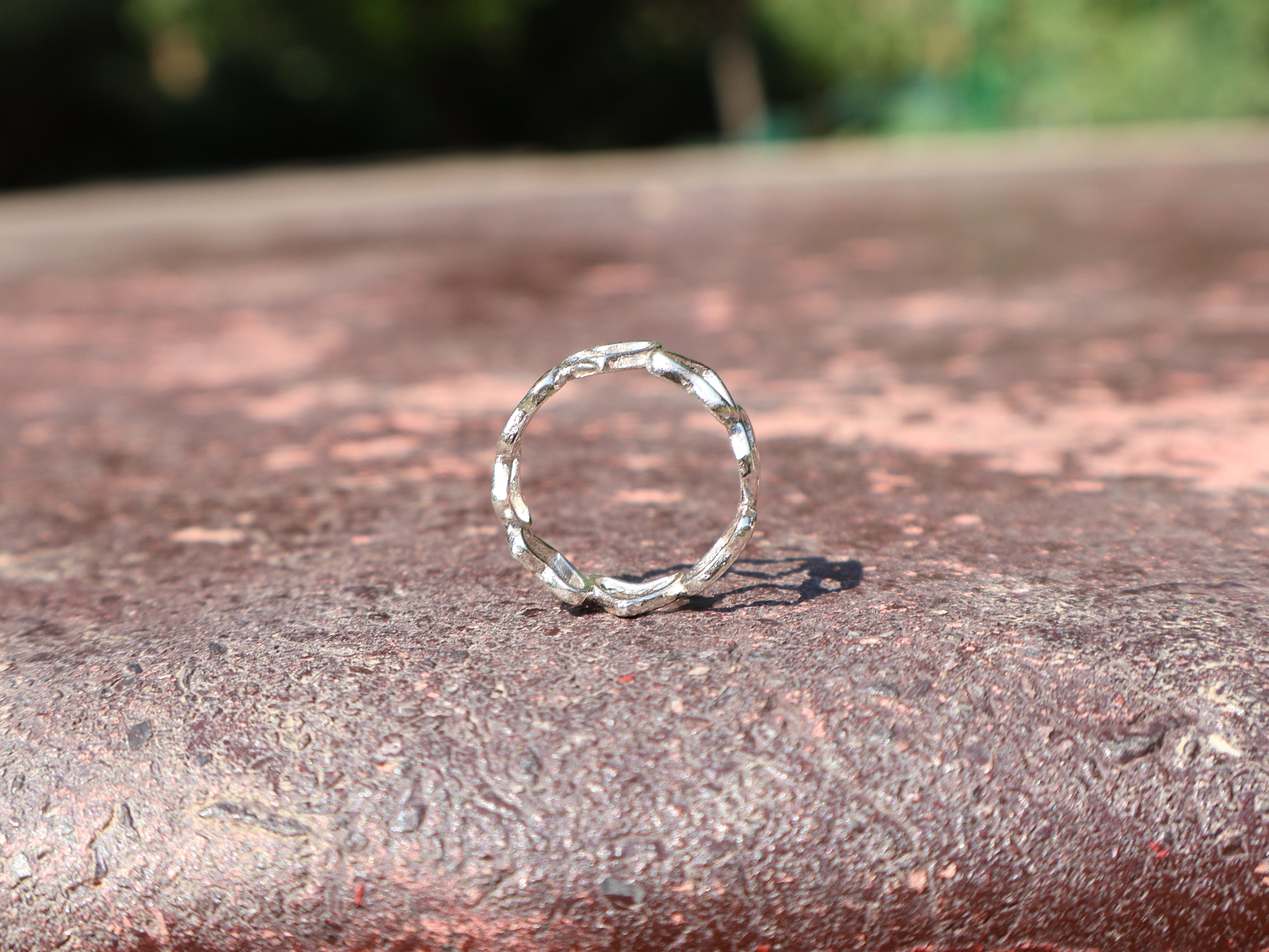 Open Heart Ring 925 massiver Sterlingsilber Ring Minimalistischer Herz-Liebes-Ring Handgemachter Boho Ring Geschenk Für Sie