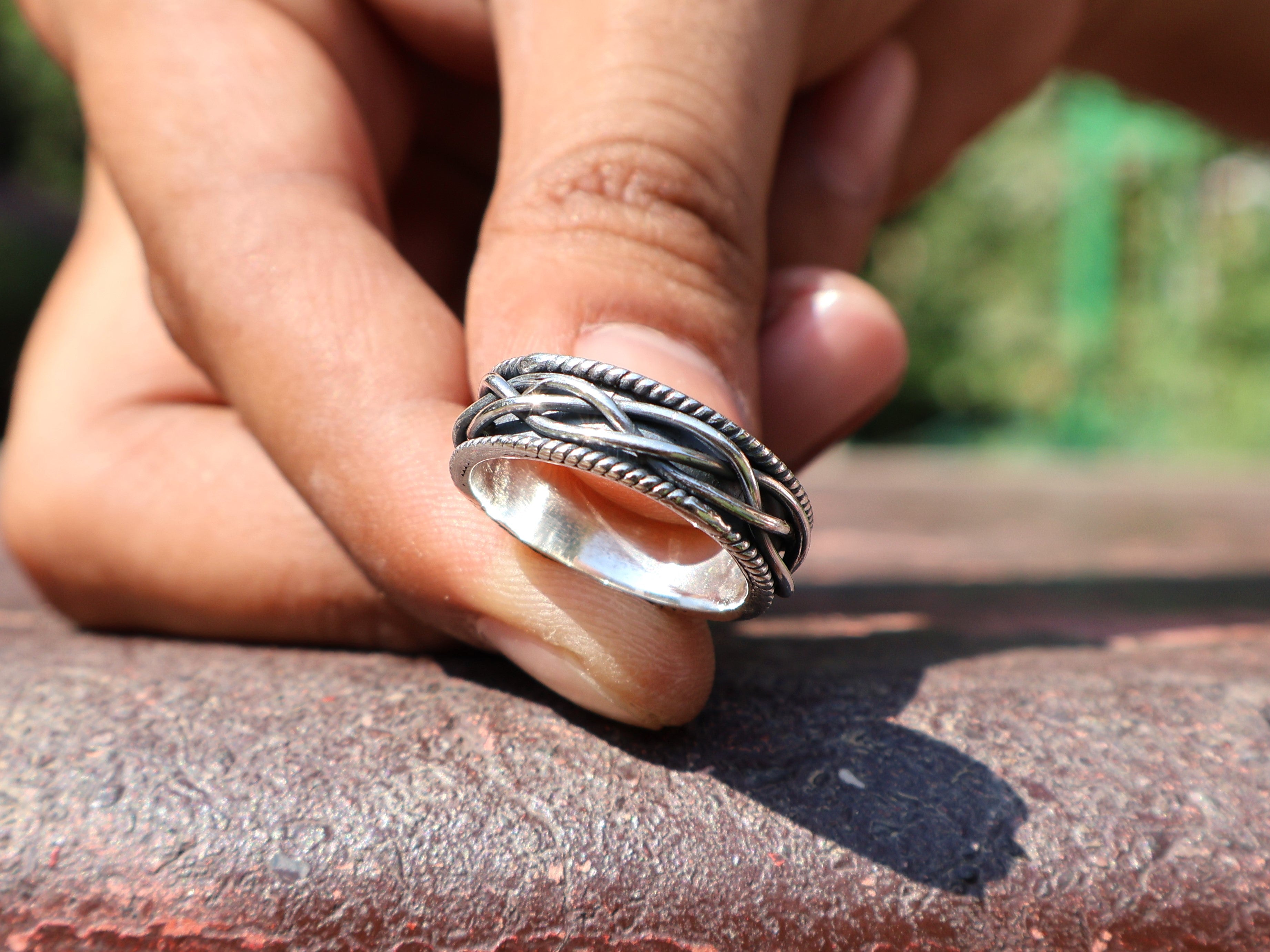 Gedraaide Bandring 925 Massief Sterling Zilveren Ring Handgemaakte Unieke Ring Statement Bandring Delicate Fijn Gedraaide Ring