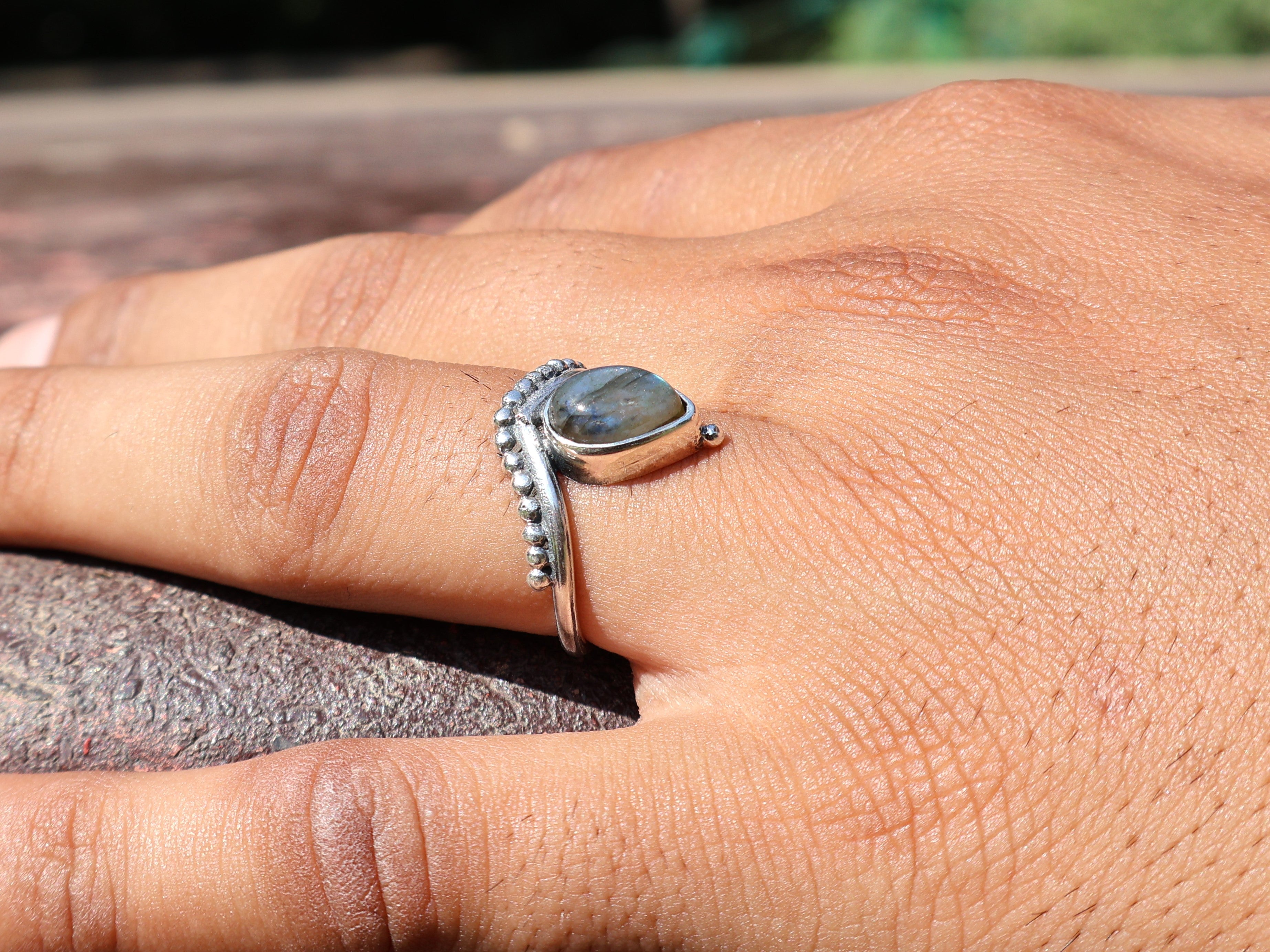 Labradorite Ring 925 Sterling Silver Ring Gemstone Ring Handmade Natural Labradorite Gift For Her