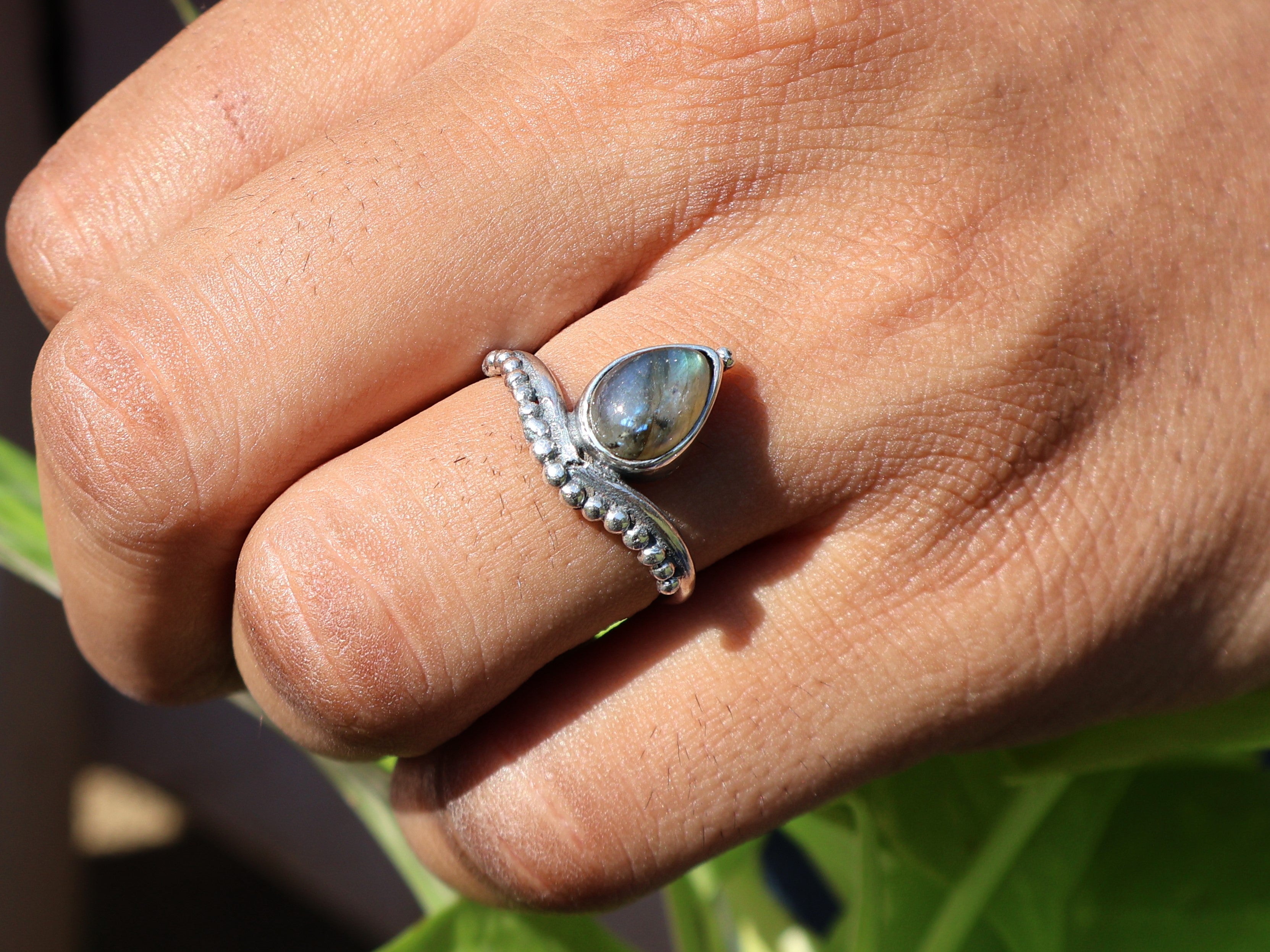 Labradorit Ring 925 Sterling Silber Ring Edelsteinring Handgemachter Natürlicher Labradorit Geschenk Für Sie