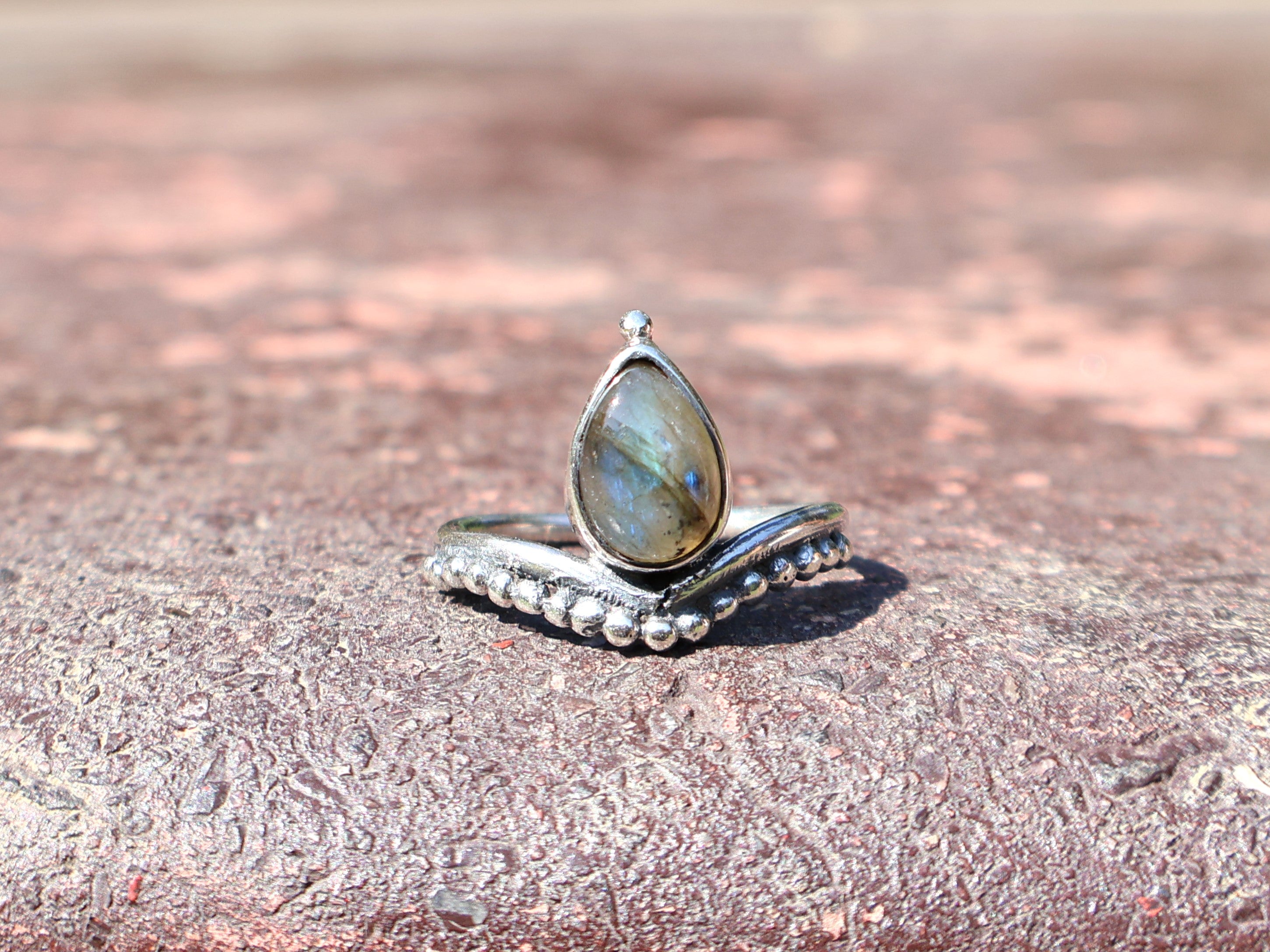 Labradorit Ring 925 Sterling Silber Ring Edelsteinring Handgemachter Natürlicher Labradorit Geschenk Für Sie