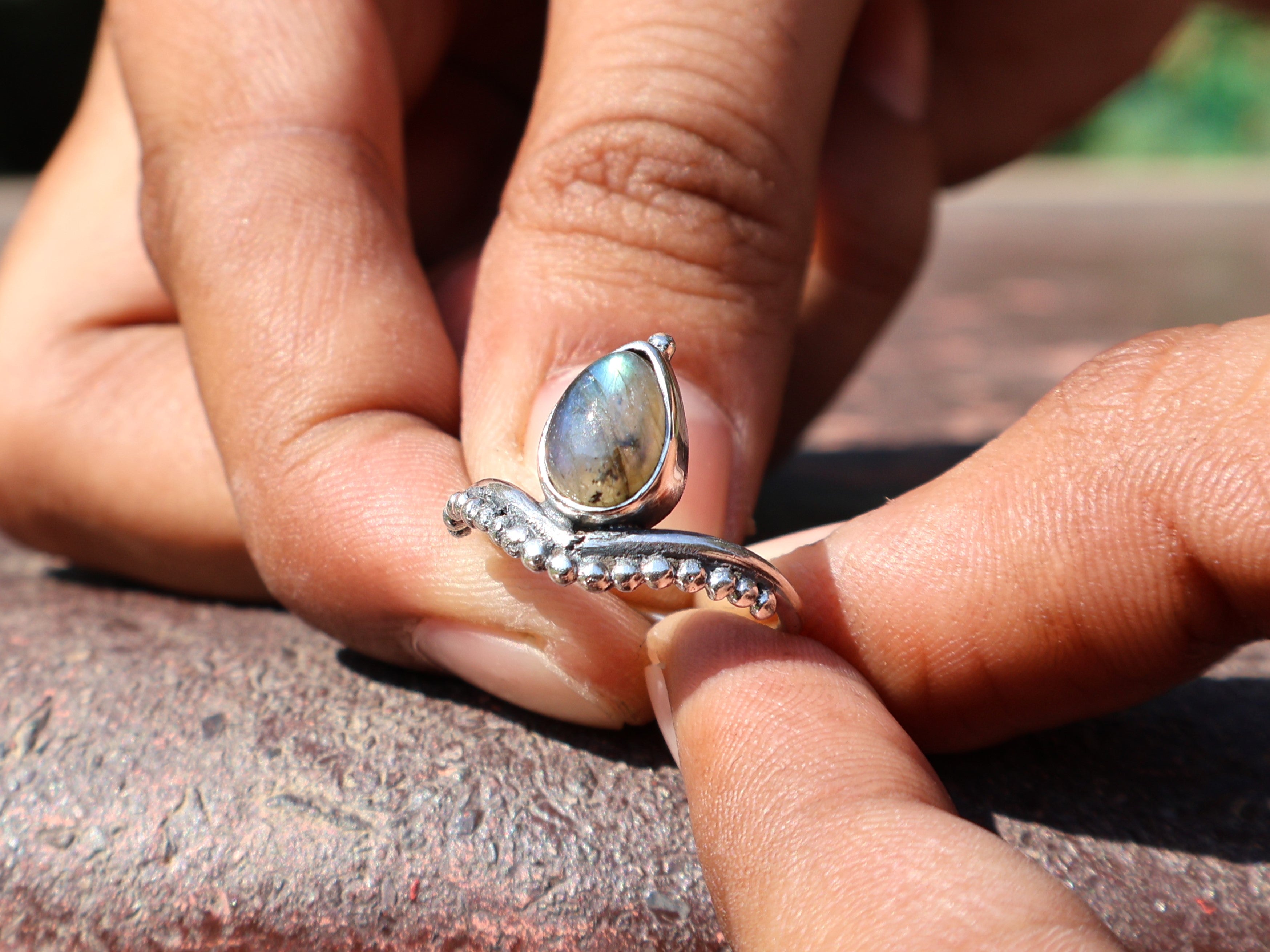 Labradorit Ring 925 Sterling Silber Ring Edelsteinring Handgemachter Natürlicher Labradorit Geschenk Für Sie