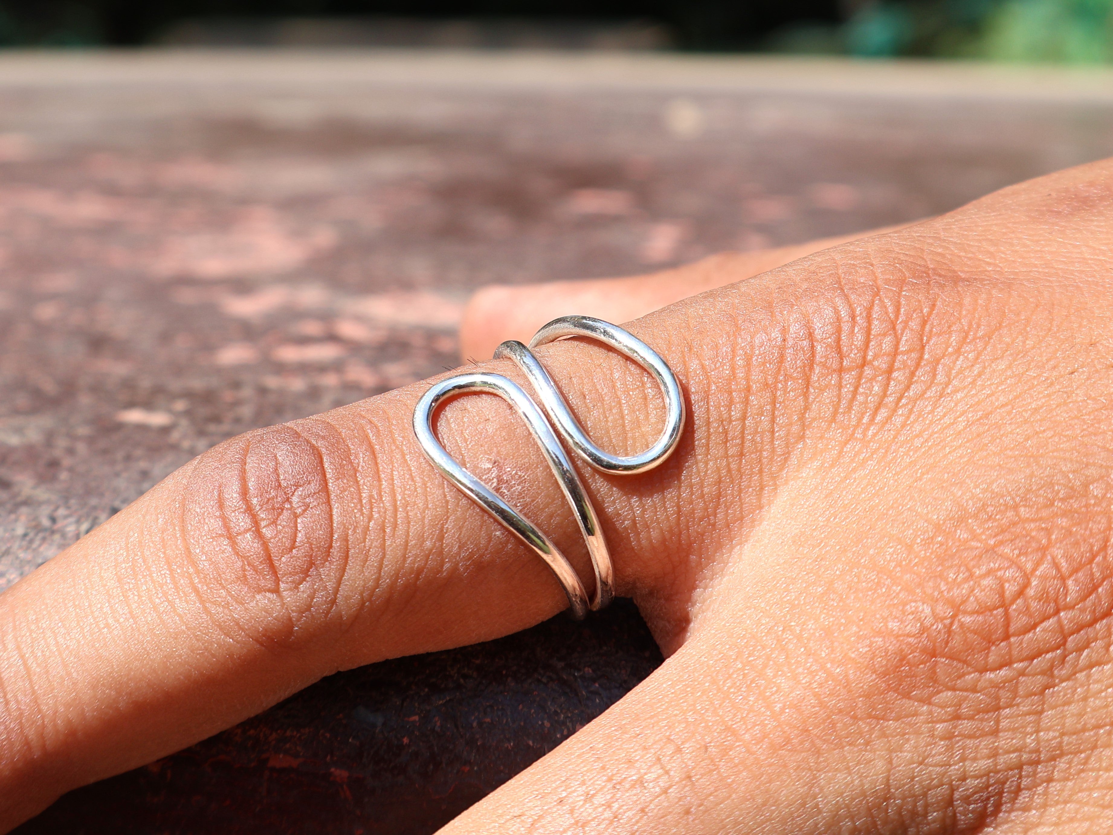 Spiral Statement-Ring 925er Sterlingsilber Damenring Einzigartiger Ring Geschenk Für Sie Handgefertigter Bohemian Ring