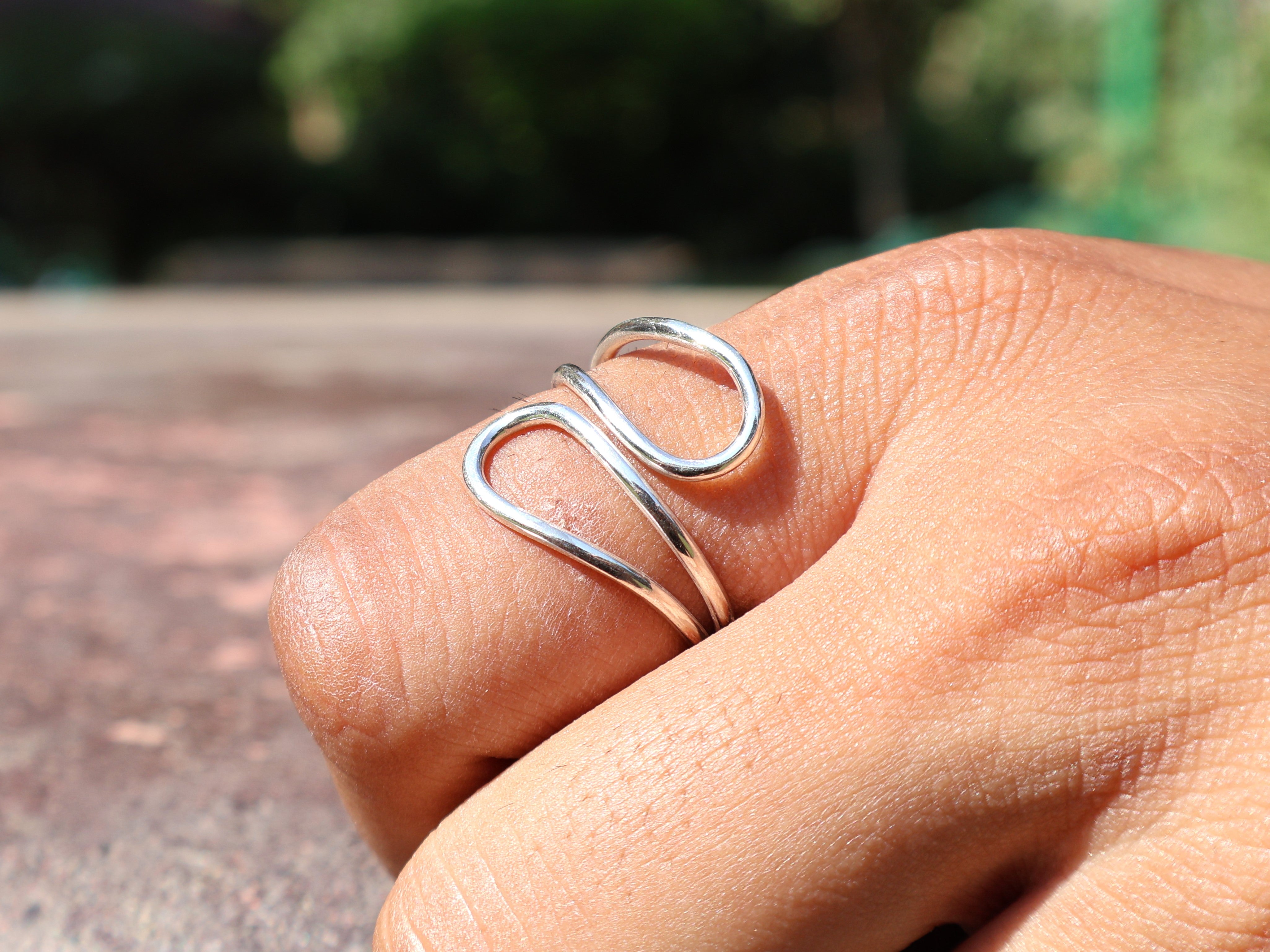 Spiral Statement-Ring 925er Sterlingsilber Damenring Einzigartiger Ring Geschenk Für Sie Handgefertigter Bohemian Ring
