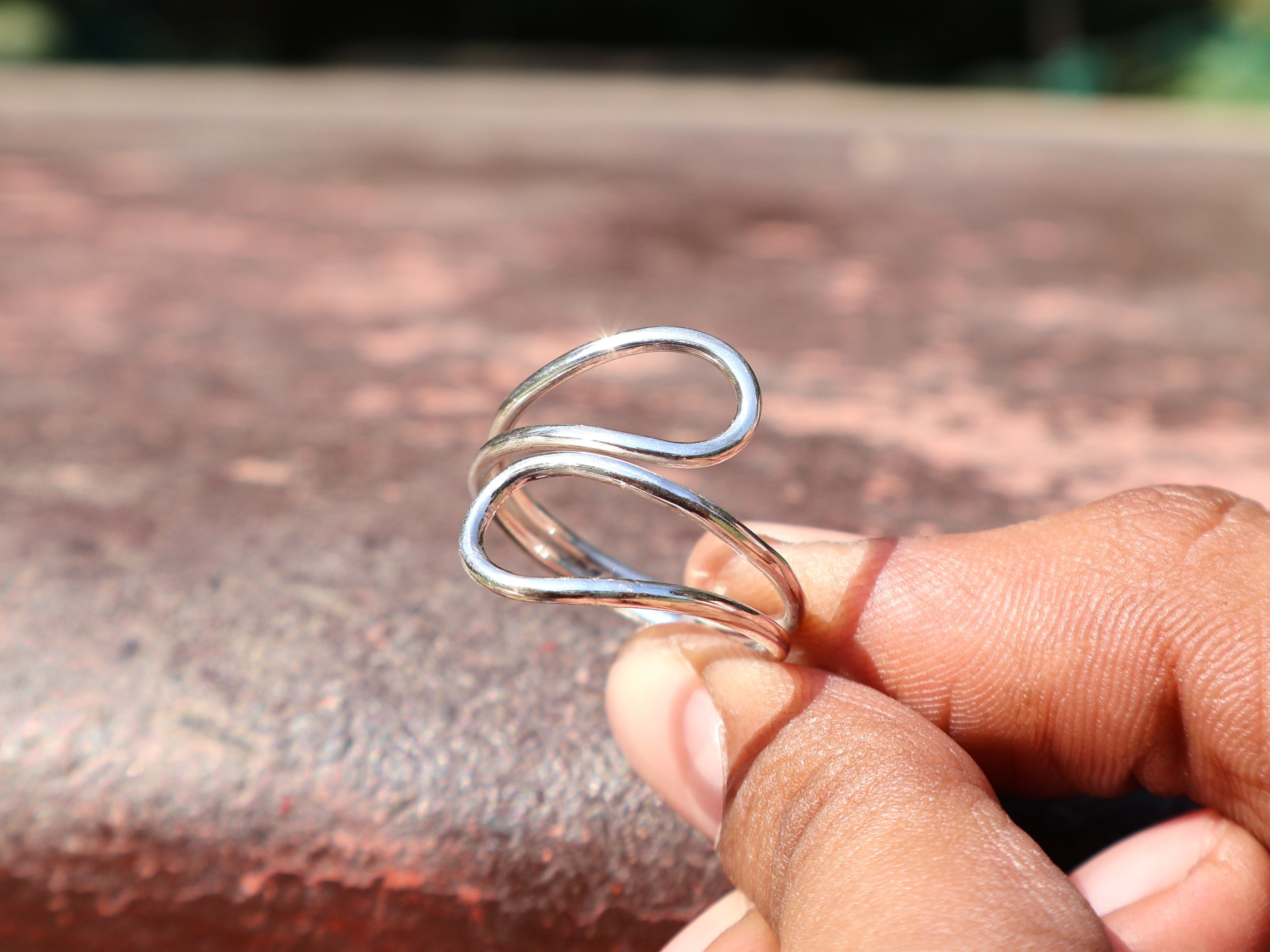 Spiral Statement-Ring 925er Sterlingsilber Damenring Einzigartiger Ring Geschenk Für Sie Handgefertigter Bohemian Ring
