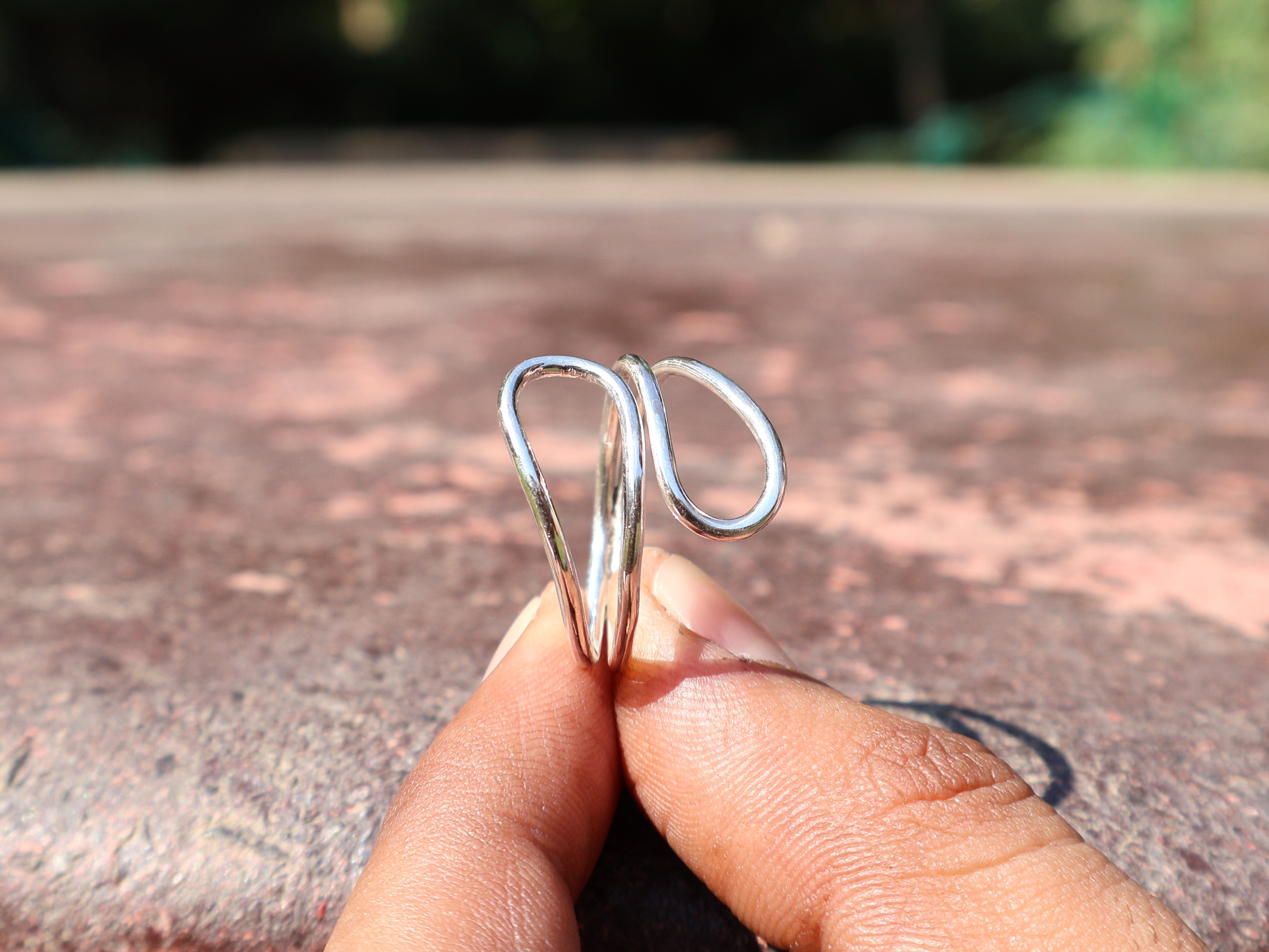 Spiral Statement-Ring 925er Sterlingsilber Damenring Einzigartiger Ring Geschenk Für Sie Handgefertigter Bohemian Ring