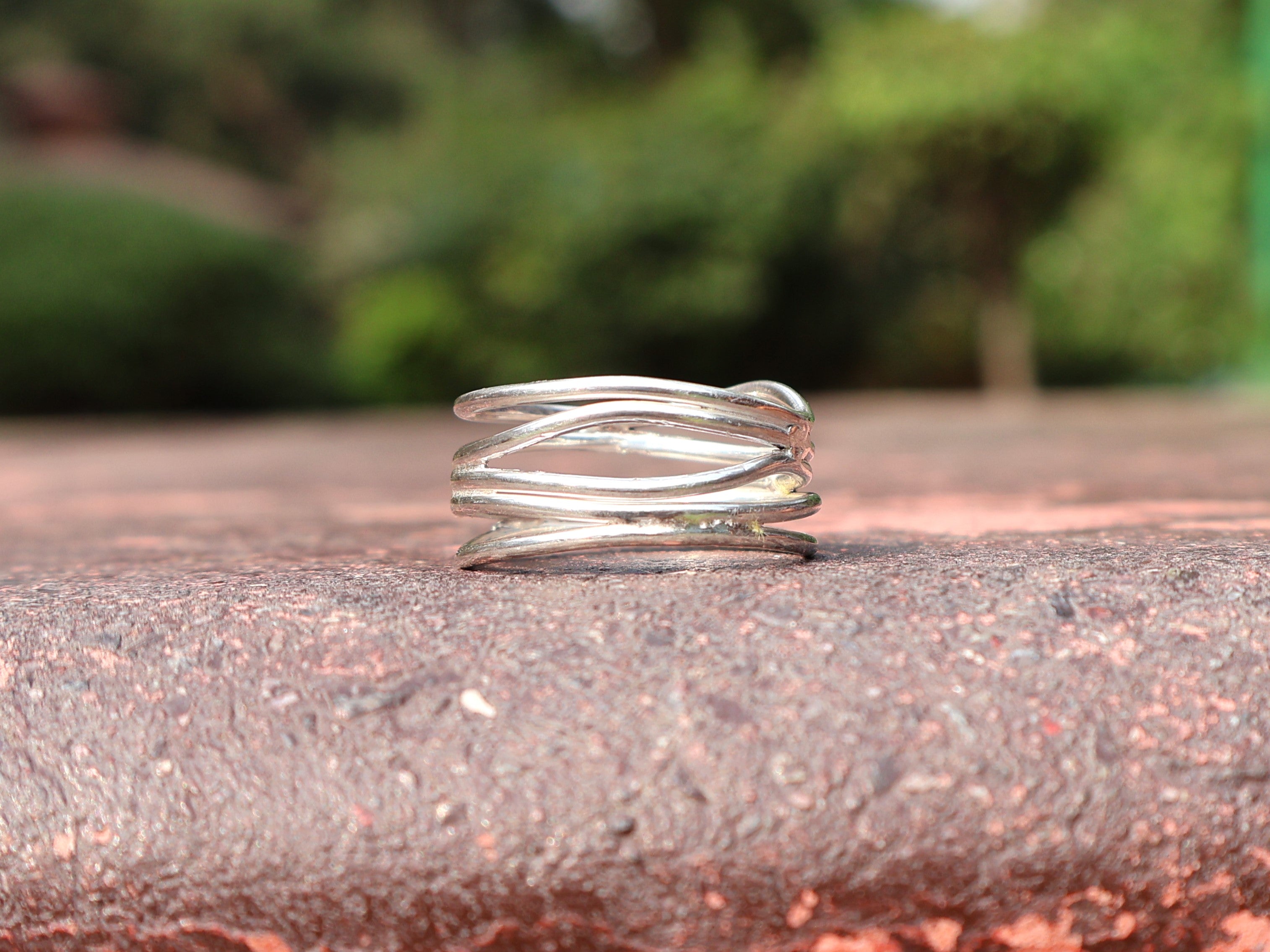 Handgemachter Spiralring 925 Sterling Silber Statement Damenring Einzigartiger Ring Geschenk Für Sie