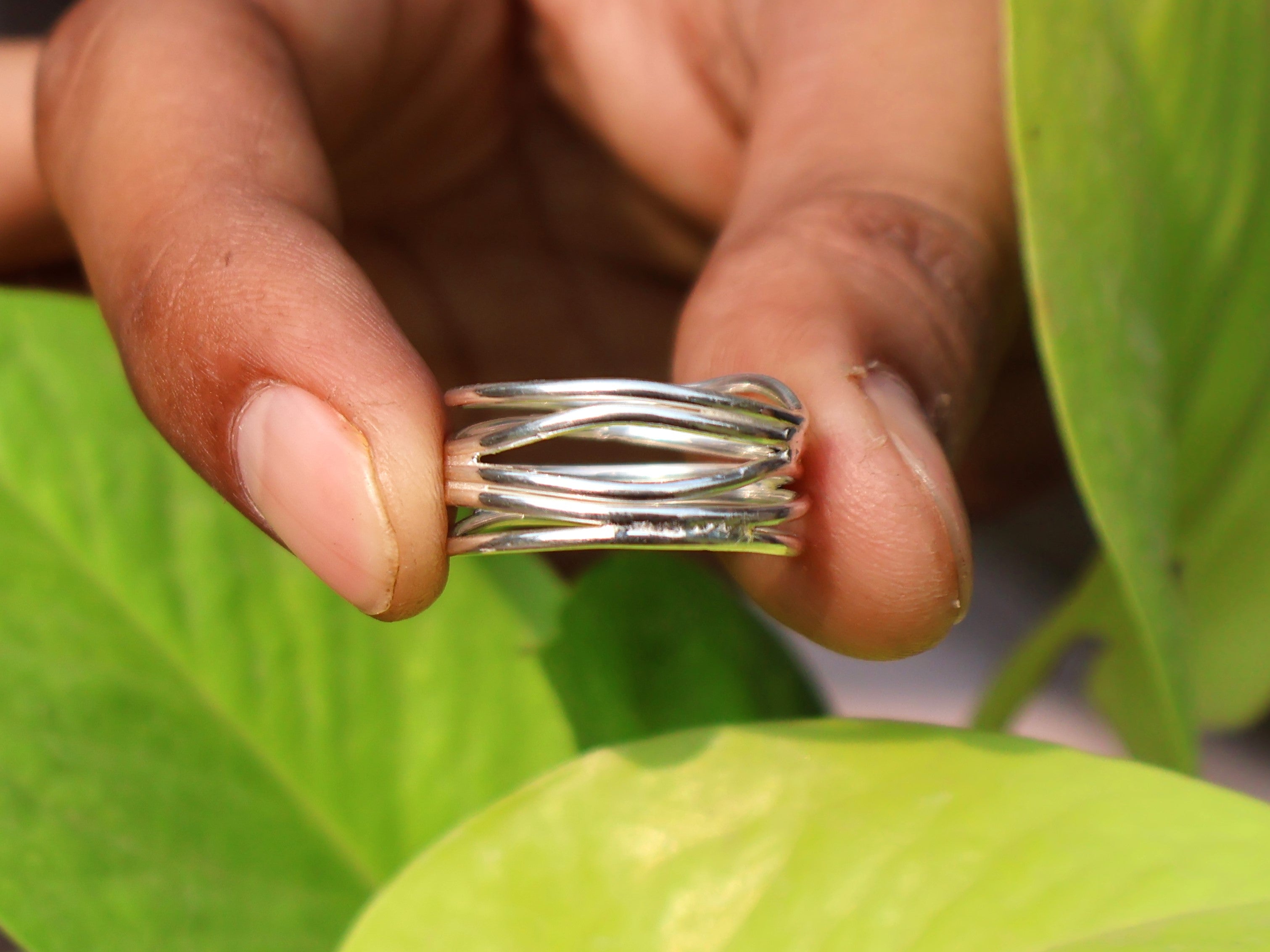Handgemachter Spiralring 925 Sterling Silber Statement Damenring Einzigartiger Ring Geschenk Für Sie