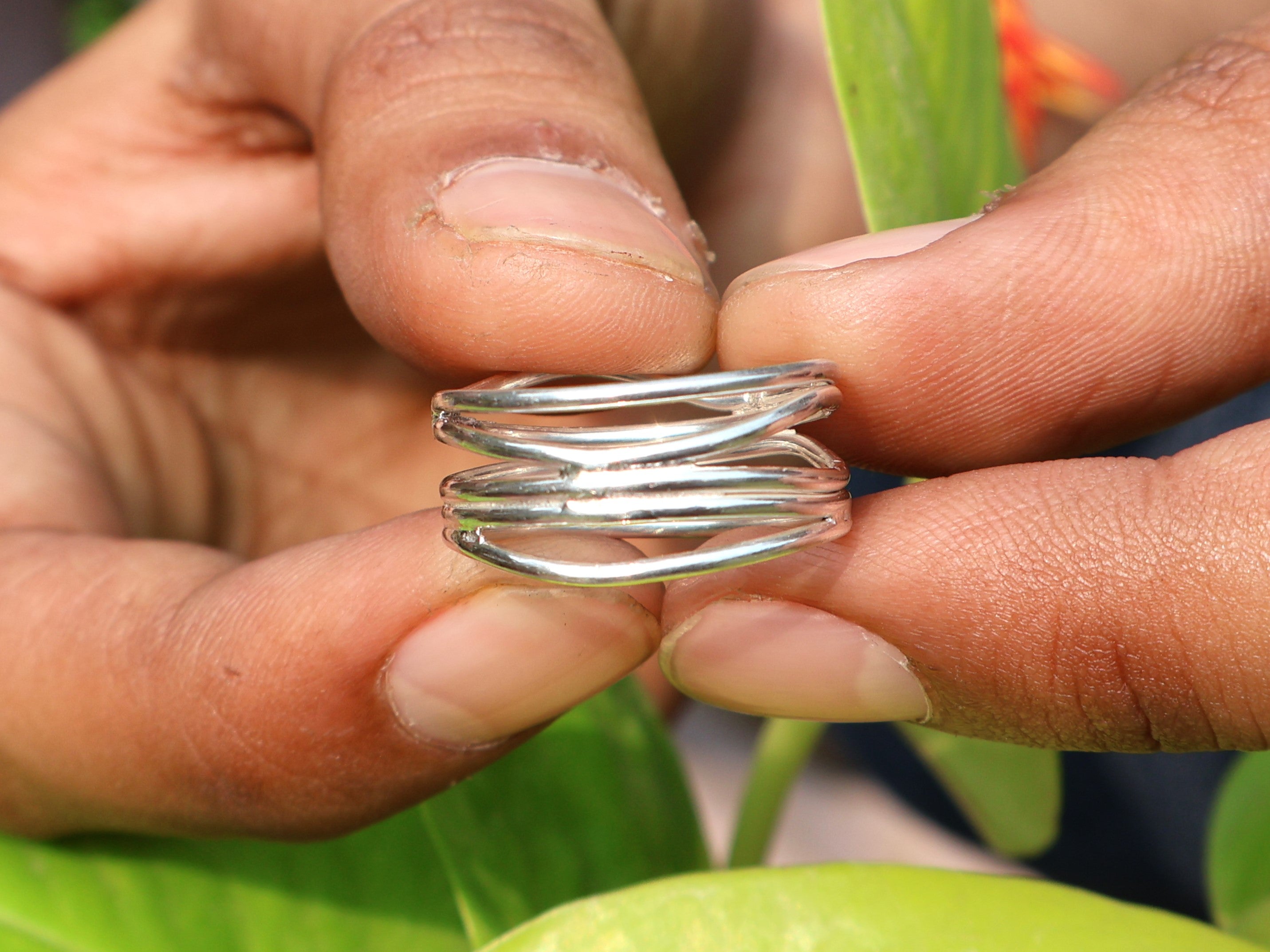 Handgemachter Spiralring 925 Sterling Silber Statement Damenring Einzigartiger Ring Geschenk Für Sie