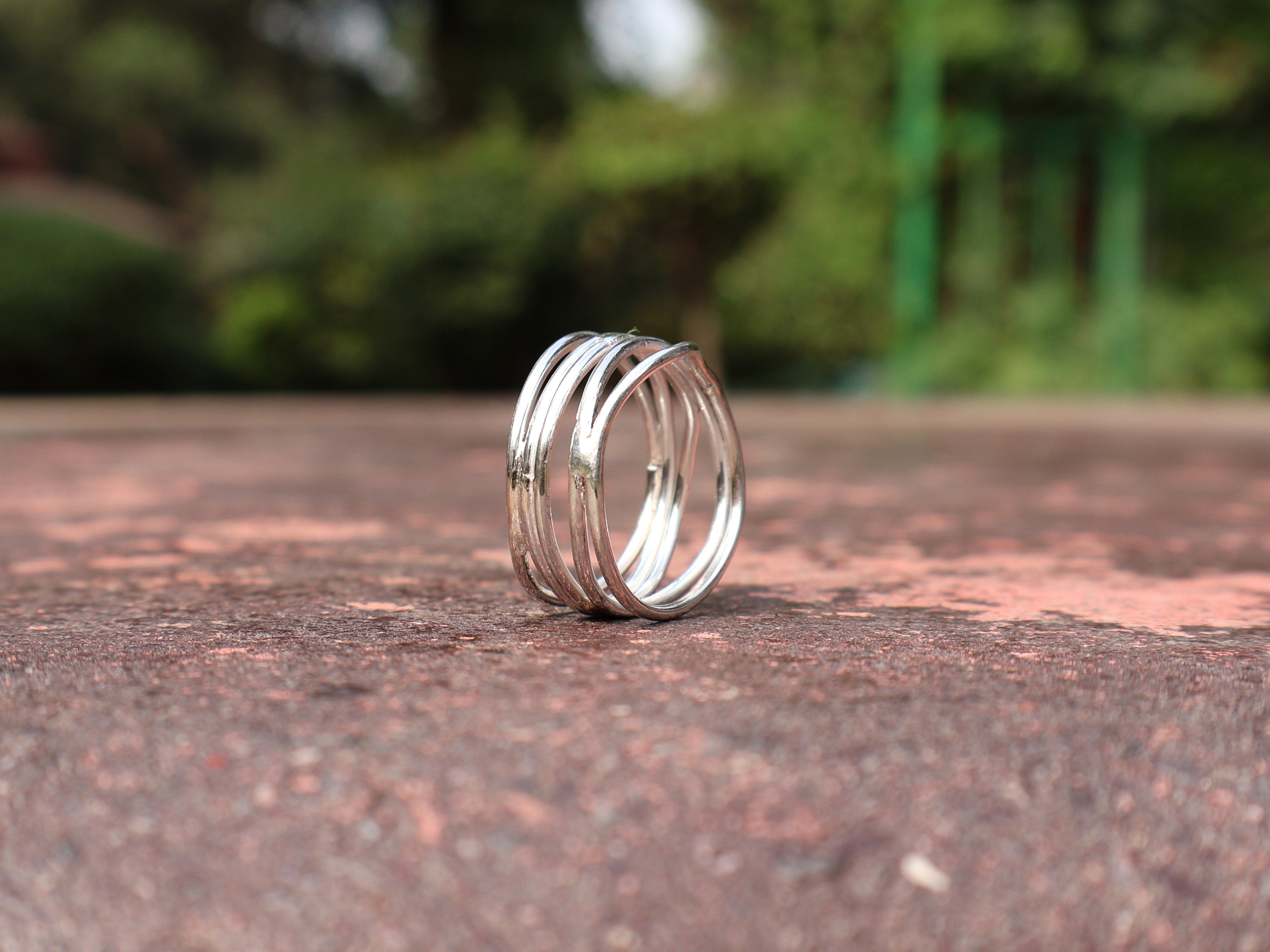 Handgemachter Spiralring 925 Sterling Silber Statement Damenring Einzigartiger Ring Geschenk Für Sie